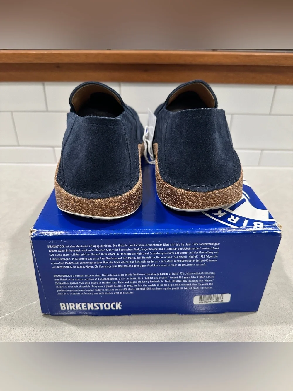 Birkenstock Callan Navy Suede Slip-On Clog Size 42 - Rare Find!